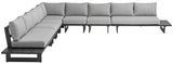 Maldives Grey Waterproof Fabric Outdoor Modular Sectional from Meridian - Luna Furniture