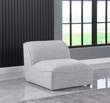 Miramar Grey Modular Armless Chair from Meridian - Luna Furniture