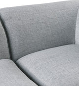 Miramar Grey Modular Armless Chair from Meridian - Luna Furniture