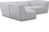 Miramar Grey Modular Sectional from Meridian - Luna Furniture