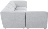 Miramar Grey Modular Sectional from Meridian - Luna Furniture