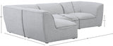 Miramar Grey Modular Sectional from Meridian - Luna Furniture