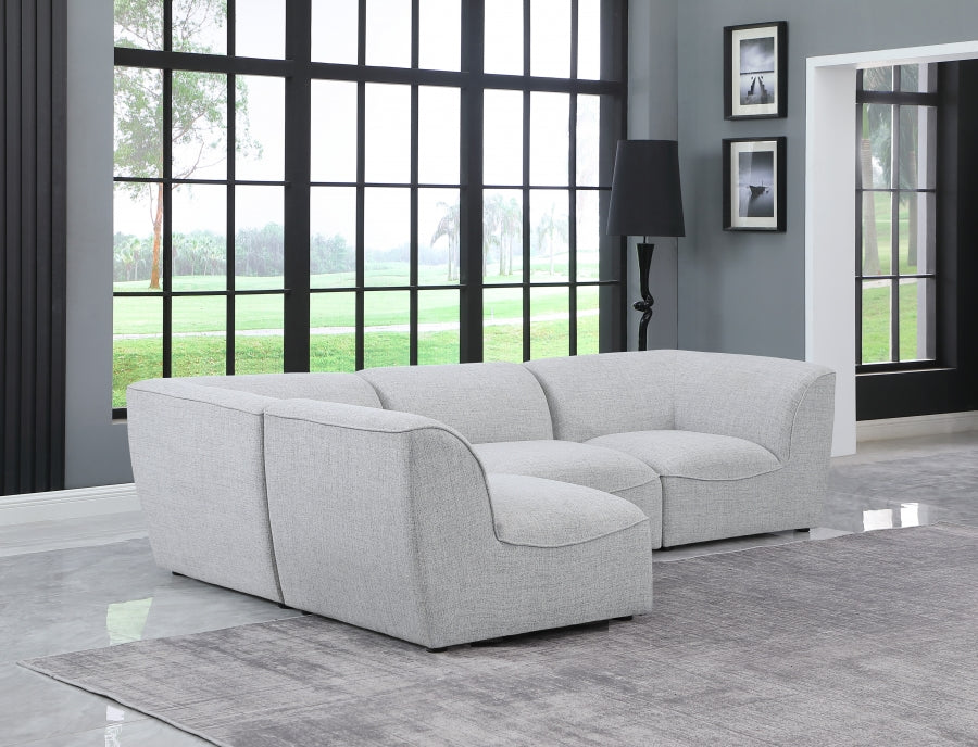 Miramar Grey Modular Sectional from Meridian - Luna Furniture