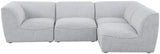 Miramar Grey Modular Sectional from Meridian - Luna Furniture