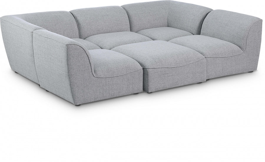 Miramar Grey Modular Sectional from Meridian - Luna Furniture