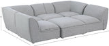 Miramar Grey Modular Sectional from Meridian - Luna Furniture