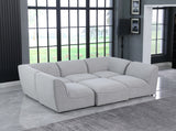 Miramar Grey Modular Sectional from Meridian - Luna Furniture