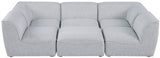 Miramar Grey Modular Sectional from Meridian - Luna Furniture