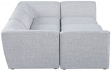 Miramar Grey Modular Sectional from Meridian - Luna Furniture