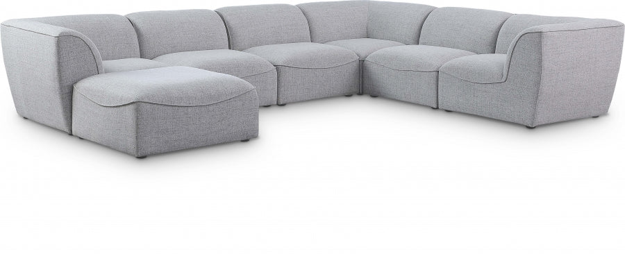 Miramar Grey Modular Sectional from Meridian - Luna Furniture