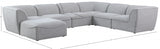 Miramar Grey Modular Sectional from Meridian - Luna Furniture