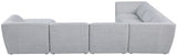 Miramar Grey Modular Sectional from Meridian - Luna Furniture