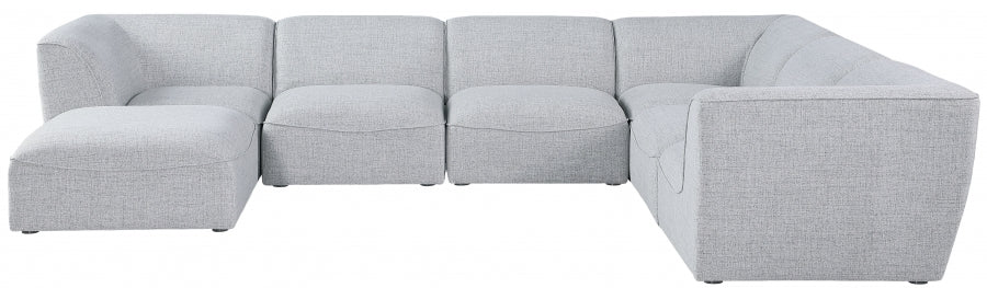 Miramar Grey Modular Sectional from Meridian - Luna Furniture