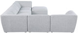 Miramar Grey Modular Sectional from Meridian - Luna Furniture