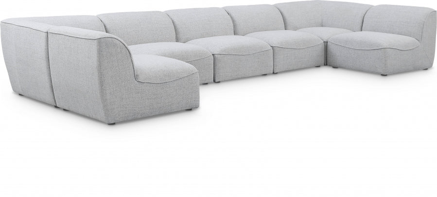 Miramar Grey Modular Sectional from Meridian - Luna Furniture