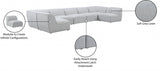 Miramar Grey Modular Sectional from Meridian - Luna Furniture