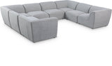 Miramar Grey Modular Sectional from Meridian - Luna Furniture