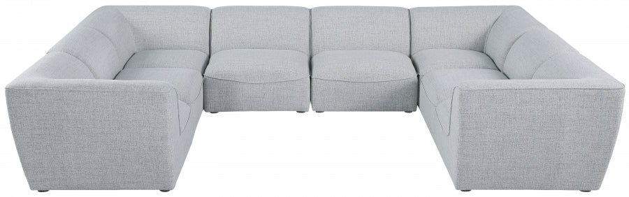 Miramar Grey Modular Sectional from Meridian - Luna Furniture