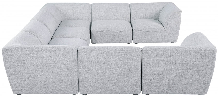 Miramar Grey Modular Sectional from Meridian - Luna Furniture