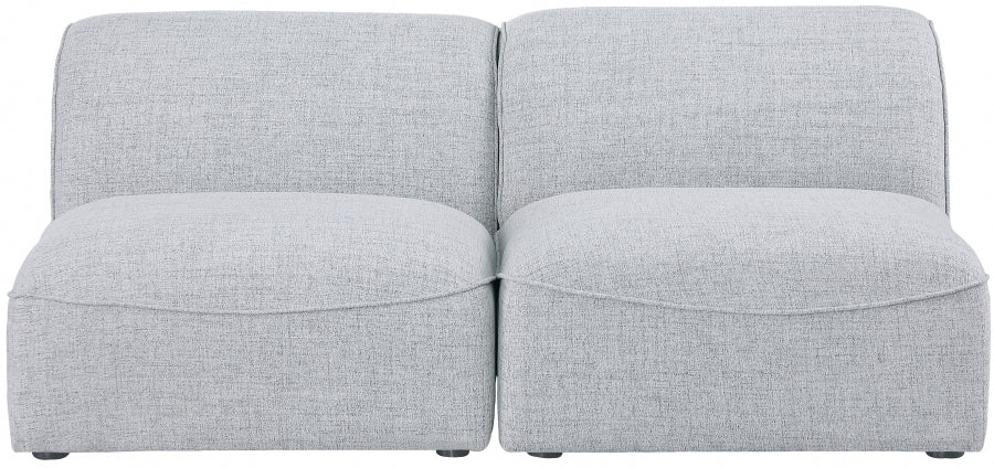 Miramar Grey Modular Loveseat from Meridian - Luna Furniture