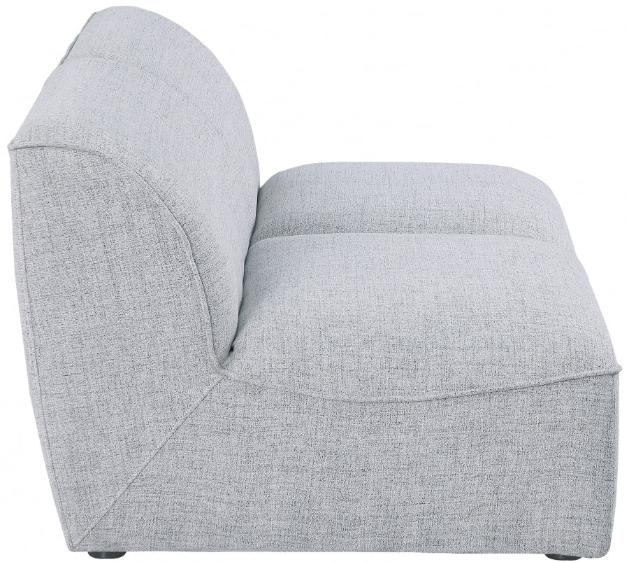 Miramar Grey Modular Loveseat from Meridian - Luna Furniture