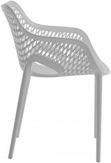 Mykonos Grey Outdoor Patio Dining Chair, Set of 4 from Meridian - Luna Furniture