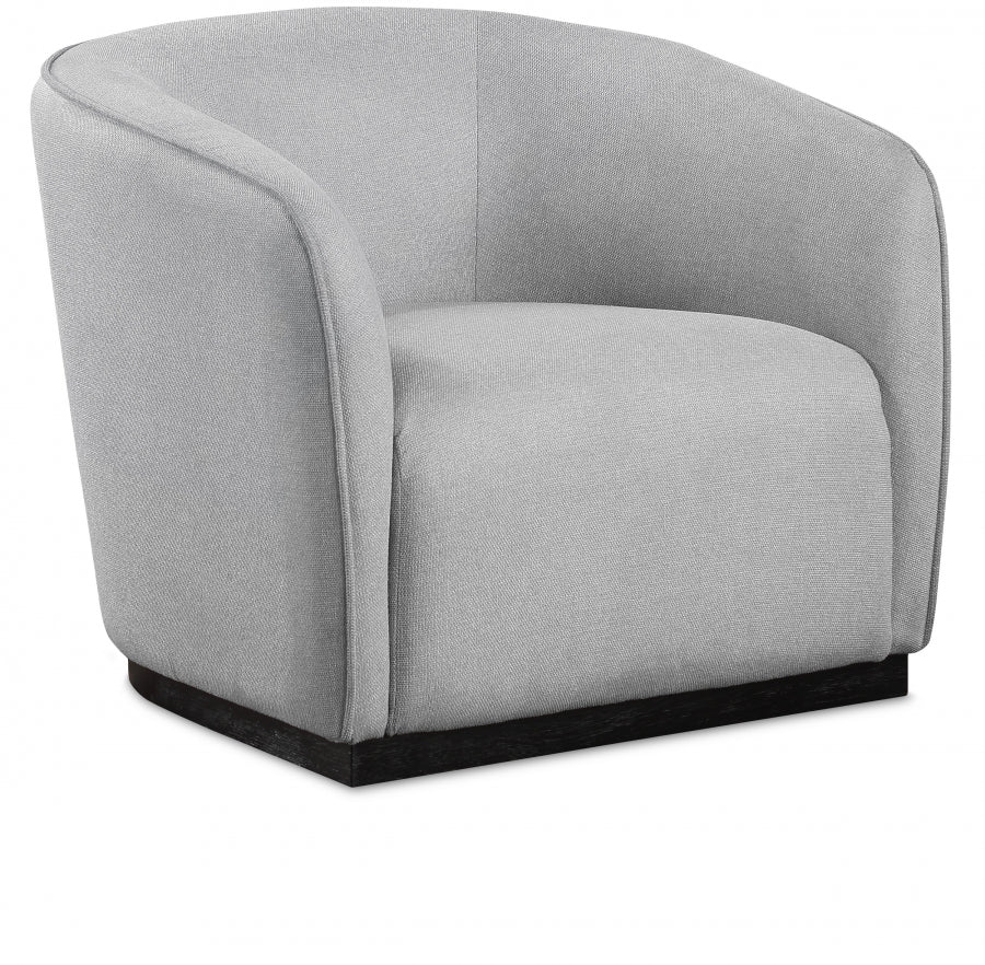 Grey Mylah Polyester Fabric Chair from Meridian - Luna Furniture