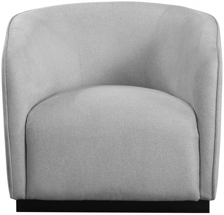 Grey Mylah Polyester Fabric Chair from Meridian - Luna Furniture