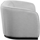 Grey Mylah Polyester Fabric Loveseat from Meridian - Luna Furniture