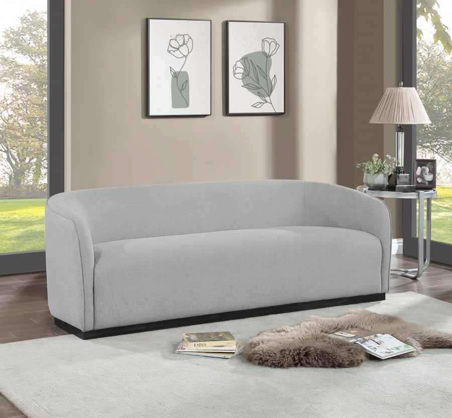 Grey Mylah Polyester Fabric Sofa from Meridian - Luna Furniture