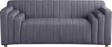 Naya Grey Velvet Loveseat from Meridian - Luna Furniture