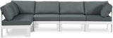 Nizuc Grey Outdoor Patio Aluminum Modular Sectional from Meridian - Luna Furniture