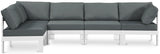 Nizuc Grey Outdoor Patio Aluminum Modular Sectional from Meridian - Luna Furniture