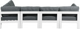 Nizuc Grey Outdoor Patio Aluminum Modular Sectional from Meridian - Luna Furniture