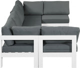 Nizuc Grey Outdoor Patio Aluminum Modular Sectional from Meridian - Luna Furniture