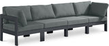 Nizuc Grey Outdoor Patio Aluminum Modular Sofa from Meridian - Luna Furniture