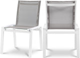 Nizuc Grey Outdoor Patio Dining Chair, Set of 2 from Meridian - Luna Furniture