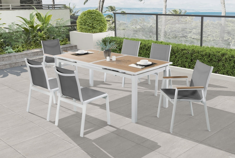 Nizuc Grey Outdoor Patio Dining Chair, Set of 2 from Meridian - Luna Furniture