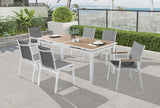 Nizuc Grey Outdoor Patio Dining Chair, Set of 2 from Meridian - Luna Furniture