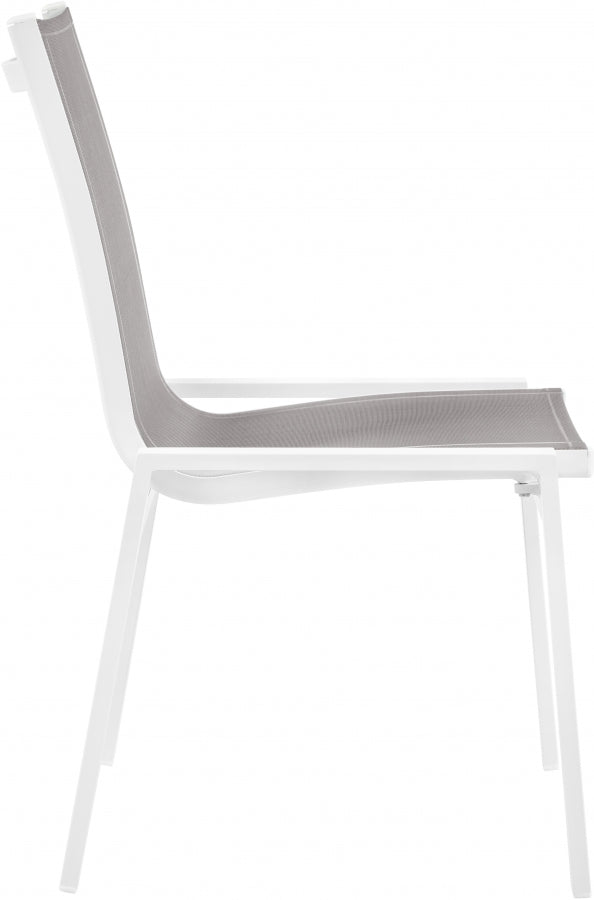 Nizuc Grey Outdoor Patio Dining Chair, Set of 2 from Meridian - Luna Furniture