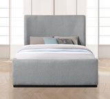 Oliver Grey Boucle Fabric King Bed from Meridian - Luna Furniture