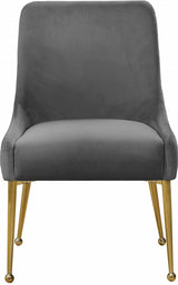 Owen Grey Velvet Dining Chair, Set of 2 from Meridian - Luna Furniture