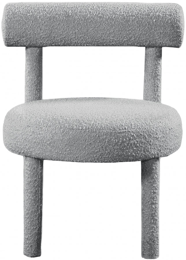 Parlor Grey Boucle Fabric Accent Chair from Meridian - Luna Furniture