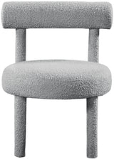 Parlor Grey Boucle Fabric Accent Chair from Meridian - Luna Furniture