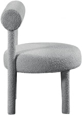 Parlor Grey Boucle Fabric Accent Chair from Meridian - Luna Furniture