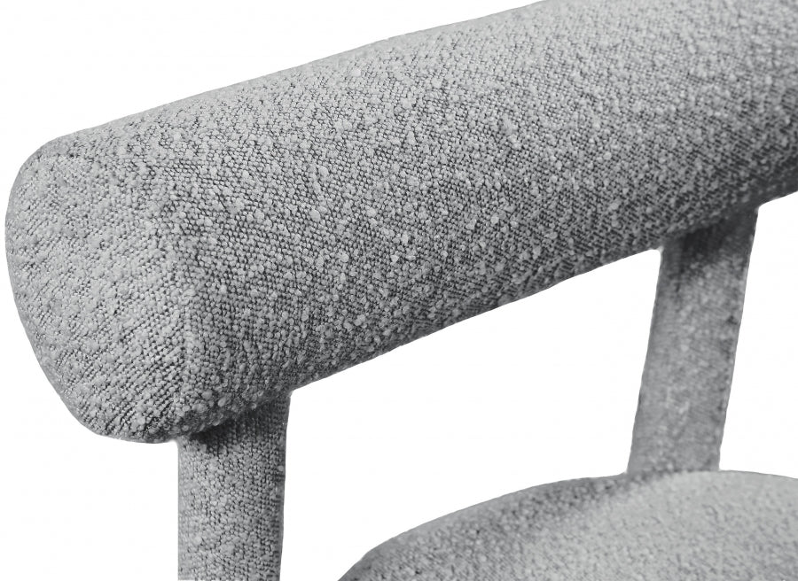 Parlor Grey Boucle Fabric Accent Chair from Meridian - Luna Furniture