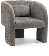 Grey Sawyer Chenille Fabric Accent Chair from Meridian - Luna Furniture