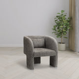 Grey Sawyer Chenille Fabric Accent Chair from Meridian - Luna Furniture