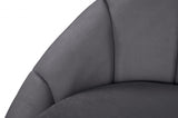 Shelly Grey Velvet Sofa from Meridian - Luna Furniture