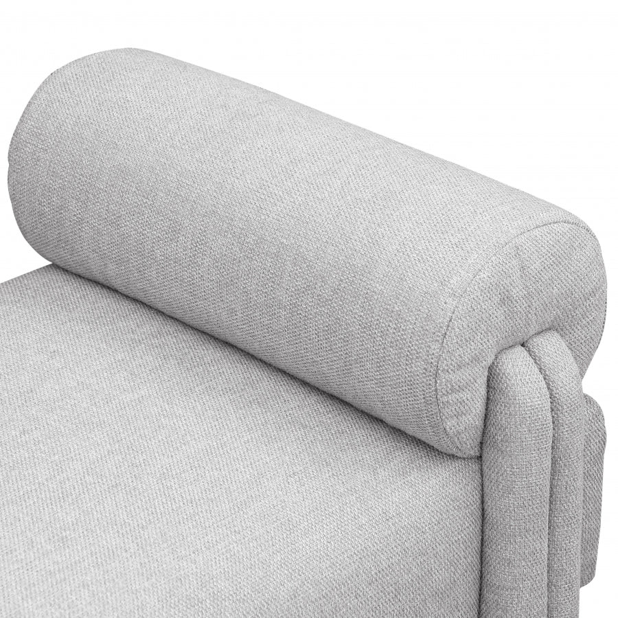 Grey Stefano Polyester Fabric Bench from Meridian - Luna Furniture